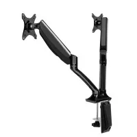 Artiss Dual Monitor Arm Stand with Gas Spring, 360° Swivel, Tilt & Cable Management for 10