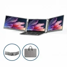 Devanti 35.56cm Portable Laptop Screen Extender Triple Display