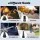 GIANTZ Electric Air Duster 110000 RPM 2500mAh 3-Speed Black Handheld Blower with 4-Hour Runtime and 4 Nozzles