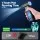 GIANTZ Electric Air Duster 4000mAh Cordless Mini Blower with 3 Speeds and 4 Nozzles Black