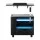 Artiss Tala Smart Bedside Table with USB, LED Lights, Adjustable Laptop Tray, Storage Shelves, Black MDF, 50x40x46-90cm