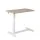 Artiss Adjustable Mobile Laptop Desk 70CM - Pneumatic Height Control, L-Shaped Frame, Hidden Casters, Oak/White