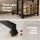 Artiss Height Adjustable Mobile Laptop Desk, 60CM, Steel Frame, Walnut/Black, Ergonomic Workstation with Shelves