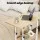 Artiss Adjustable Mobile Laptop Desk – 60CM, Steel Frame, Dual-Knob Height, 2-Tier Storage, Lockable Wheels, Oak/White