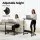 Artiss 80CM Portable Laptop Desk - Height Adjustable Sit Stand Workstation, Steel Frame, MDF Board, Black, 40kg Capacity