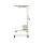 Artiss Portable Sit-Stand Laptop Desk, 80CM Adjustable Workstation, Oak MDF, Steel Frame, Mobile with Storage Shelf