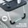 Artiss Foldable Laptop Desk Table, 60x40cm MDF, Adjustable Portable Lap Tray with Cup Holder & Tablet Slot, Black