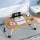 Artiss Foldable Laptop Desk Table 60x40cm Oak MDF, Portable Adjustable Lap Tray with Cup Holder and Device Slot