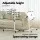 Artiss 360° Rotating Laptop Desk with USB Cooler, Adjustable Height & Tilt, Steel Frame, 60cm, White, Mobile Stand
