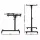 Artiss 60CM Black Laptop Desk: Adjustable, 360° Rotating, Mobile Stand with Cooling Fan, Locking Wheels & MDF Tabletop