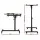 Artiss Walnut Laptop Desk with 360° Rotation, Adjustable Height & Lockable Wheels - 60cm MDF Mobile Table Stand