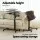 Artiss Walnut Laptop Desk with 360° Rotation, Adjustable Height & Lockable Wheels - 60cm MDF Mobile Table Stand