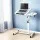 Artiss 60CM White Laptop Desk Table with Fan Cooling | 360° Rotating Stand, Adjustable Height & Tilt | Mobile Workspace