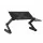 Artiss Aluminium Adjustable Laptop Stand Foldable Lap Desk Portable 10–15.6 inch Computer Riser Black