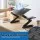 Artiss Aluminium Adjustable Laptop Stand Foldable Lap Desk Portable 10–15.6 inch Computer Riser Black