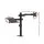 Artiss Dual Monitor Arm Desk Mount with Laptop Tray, Steel, Fits Up to 32