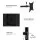 Artiss Dual Monitor Arm Desk Mount with Laptop Tray, Steel, Fits Up to 32