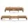 Artiss Dual Monitor Stand Riser Adjustable Rotating Extendable Top MDF 80–112 cm Rustic Brown Ergonomic