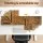 Artiss Dual Monitor Stand Riser Adjustable Rotating Extendable Top MDF 80–112 cm Rustic Brown Ergonomic