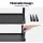 Artiss Adjustable Monitor Stand Riser - 3 Heights, Metal Frame, 20kg Capacity, Black, 37x23.5cm, For Desks & Laptops