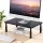 Artiss Adjustable Monitor Stand Riser - 3 Heights, Metal Frame, 20kg Capacity, Black, 37x23.5cm, For Desks & Laptops
