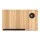 Artiss Oak Foldable Laptop Desk with Adjustable Tilting Desktop and Built in Cupholder for Bed Use 56x32.5x24cm