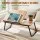Artiss Oak Foldable Laptop Desk with Adjustable Tilting Desktop and Built in Cupholder for Bed Use 56x32.5x24cm