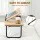 Artiss Oak Foldable Laptop Desk with Adjustable Tilting Desktop and Built in Cupholder for Bed Use 56x32.5x24cm