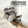 Artiss Foldable Laptop Desk with Adjustable Tabletop Sturdy Steel Frame Thick 15mm MDF Black 65x44x93.5cm