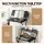 Artiss Foldable Laptop Desk with Adjustable Tabletop Sturdy Steel Frame Thick 15mm MDF Black 65x44x93.5cm