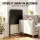 Artiss Foldable Laptop Desk with Adjustable Tabletop Sturdy Steel Frame Thick 15mm MDF Black 65x44x93.5cm