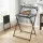 Artiss Foldable Laptop Desk with Adjustable Tabletop Sturdy Steel Frame Thick 15mm MDF Black 65x44x93.5cm