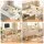Artiss Mobile Laptop Desk Over-bed Table Adjustable Height Tilting Desktop Light Oak 120x60cm with Mouse Board