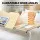 Artiss Mobile Laptop Desk Over-bed Table Adjustable Height Tilting Desktop Light Oak 120x60cm with Mouse Board