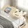 Artiss Mobile Laptop Desk Over-bed Table Adjustable Height Tilting Desktop Light Oak 120x60cm with Mouse Board