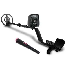 Weisshorn Metal Detector 160MM Deep Sensitive Waterproof Pinpointer Set with LED, Headphones, Adjustable Shaft, 2 Modes