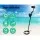 Weisshorn Metal Detector 220MM Deep Sensitive Waterproof Gold Treasure Hunter LCD with Headphones, Black