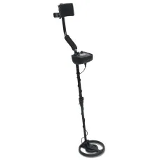 Weisshorn Metal Detector 160MM Deep Sensitive Waterproof Gold Treasure Hunter with LED Display and Headphones Black