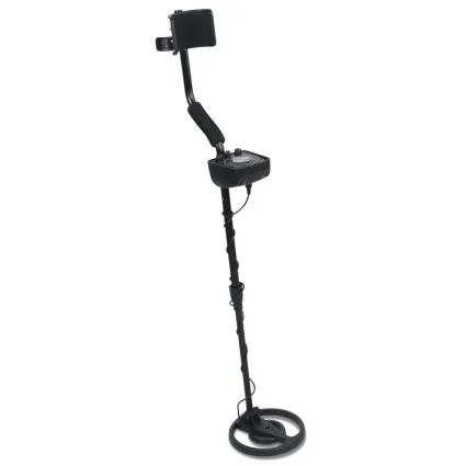 Weisshorn Metal Detector 160MM Deep Sensitive Waterproof Gold Treasure Hunter with LED Display and Headphones Black