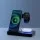 Devanti 4-in-1 Wireless Charger Station, Fast Charging, Foldable, Black, Qi-Certified for Phone, iWatch, Airpods
