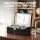 Embellir 12 Grids Faux Leather Watch Box Organiser - 2-Tier Jewellery Storage with Glass Lid, Suede Lining, 30x20x13cm