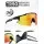 Outdoor Master Hawk II Polarised Sports Sunglasses for Men and Women UV400 TR90 Black Frame Revo Blue Cat.3 Adult