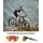 Outdoor Master Hawk II Polarised Sports Sunglasses for Men and Women UV400 TR90 Black Frame Revo Blue Cat.3 Adult