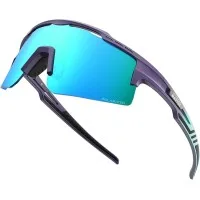 Outdoor Master Hawk II Polarised Sports Sunglasses UV400 TR90 Cat. 3 Blue Frame Revo Blue Adult