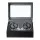 Embellir Automatic Double Watch Winder Box with LED, Ultra Quiet Motor, Faux Leather, 34x24x18cm, Black