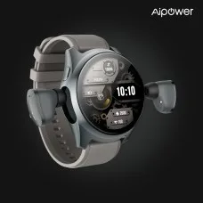 Aipower W28 Pro Smart Watch 1.43in HD Display Built-in Pop-up Bluetooth Earbuds 4G Music Fitness Tracker