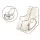 Artiss Beige Bentwood Rocking Armchair with Adjustable Footrest, 100% Cotton Cover, Durable Birch Plywood, 100x67x90cm