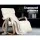 Artiss Beige Bentwood Rocking Armchair with Adjustable Footrest, 100% Cotton Cover, Durable Birch Plywood, 100x67x90cm
