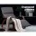 Artiss Bentwood Rocking Armchair with 5-Range Adjustable Footrest Charcoal Grey Linen Nursing Chair