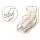 Artiss Bentwood Rocking Armchair Set with Footstool - 100% Cotton Beige Fabric, Durable Birch, High-Density Foam